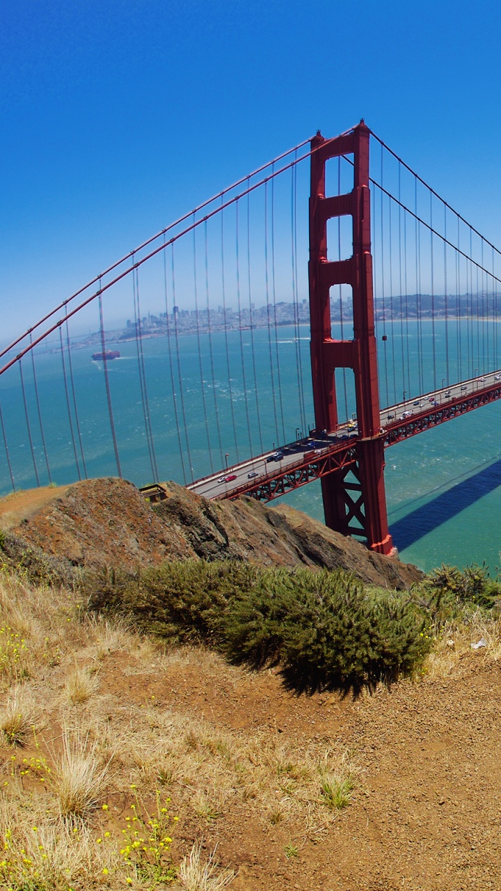 Pont du Golden Gate San Francisco Californie. Wallpaper in 720x1280 Resolution