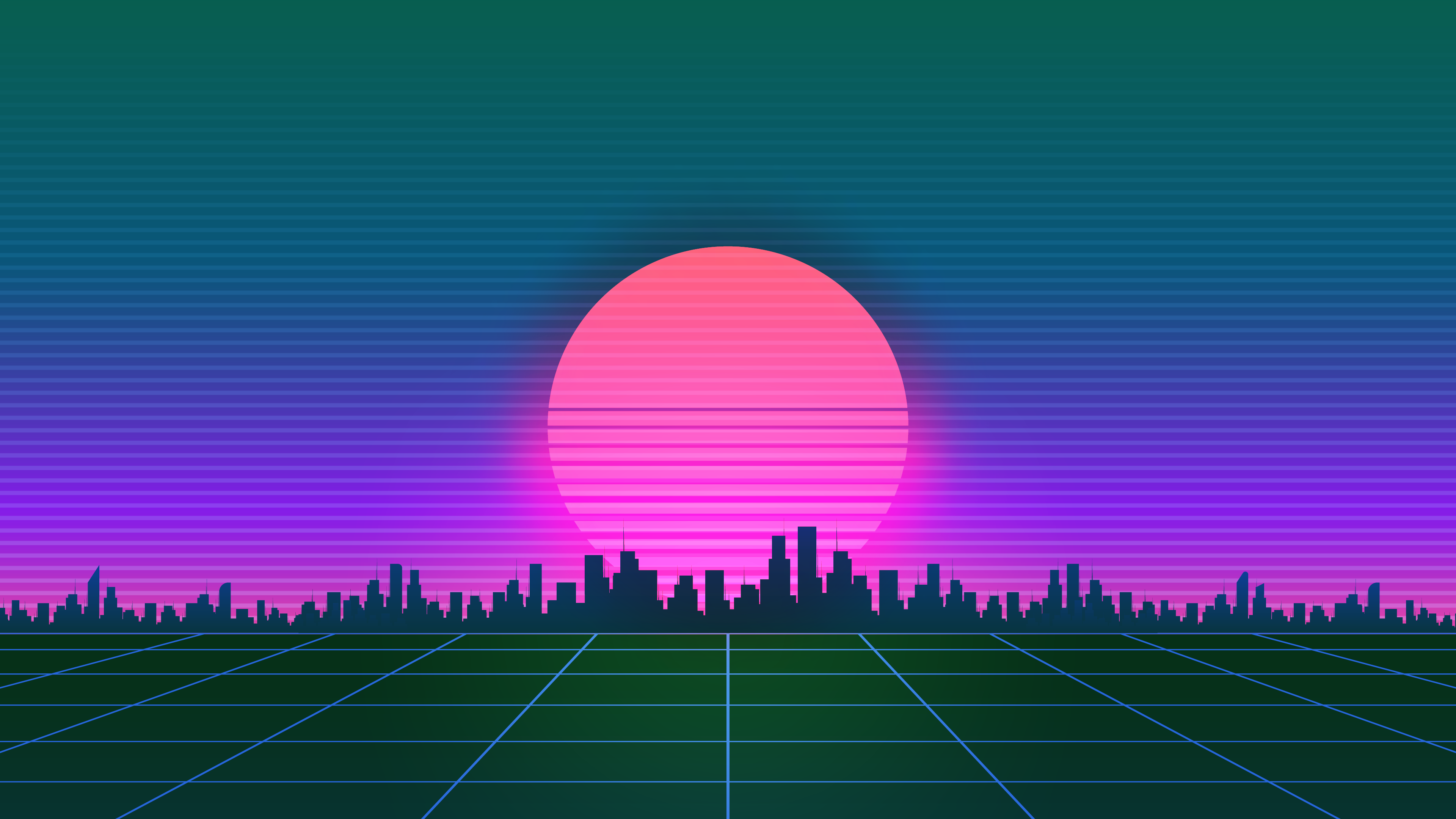 Cyberpunk, Vaporwave, Synthwave, Entorno Natural, Morado. Wallpaper in 3840x2160 Resolution