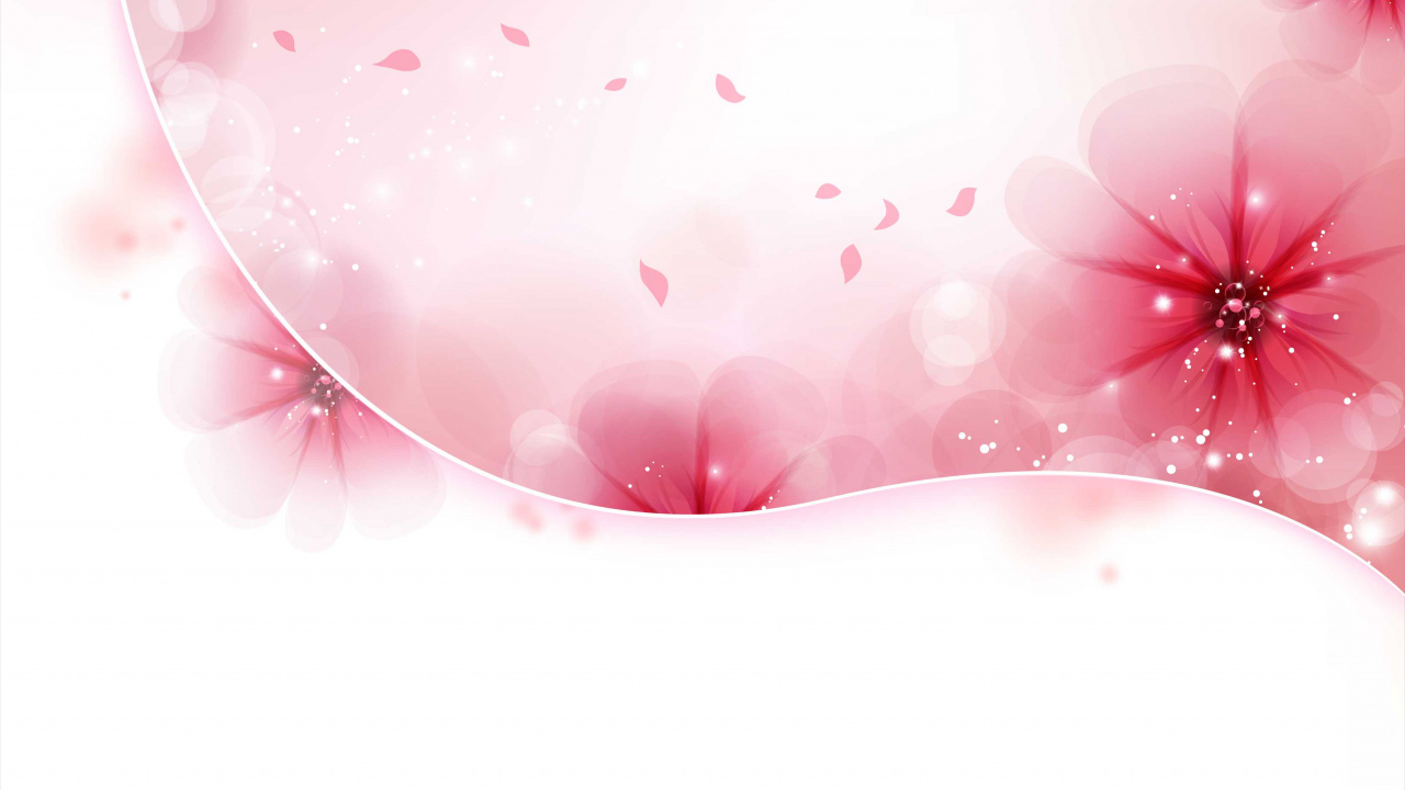 颜色, 粉红色, 心脏, 开花, 品红色 壁纸 1280x720 允许