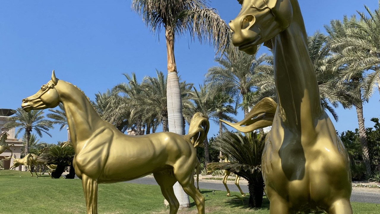 Semental, Mustang, Yegua, Ecosistema, Escultura. Wallpaper in 1280x720 Resolution