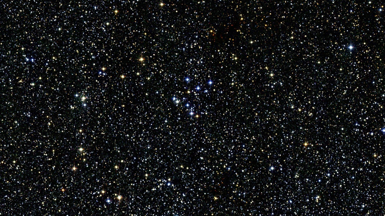 Estrellas Azules y Blancas en el Cielo. Wallpaper in 1280x720 Resolution