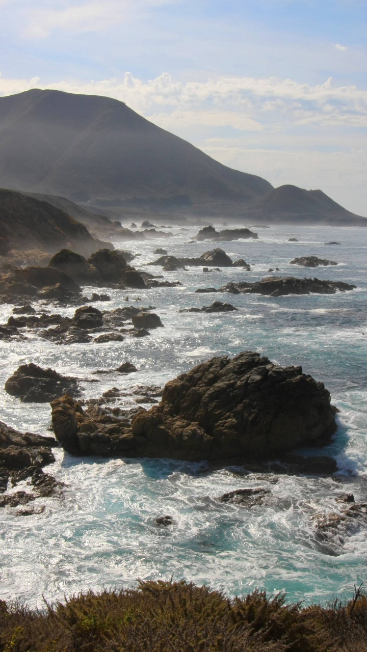 Black Rock Formation on Sea During Daytime. Wallpaper in 720x1280 Resolution