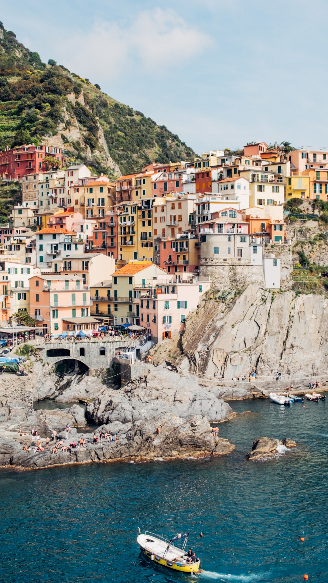 Cinque Terre National Park, Manarola, Monterosso al Mare, Vernazza, La Spezia. Wallpaper in 1080x1920 Resolution