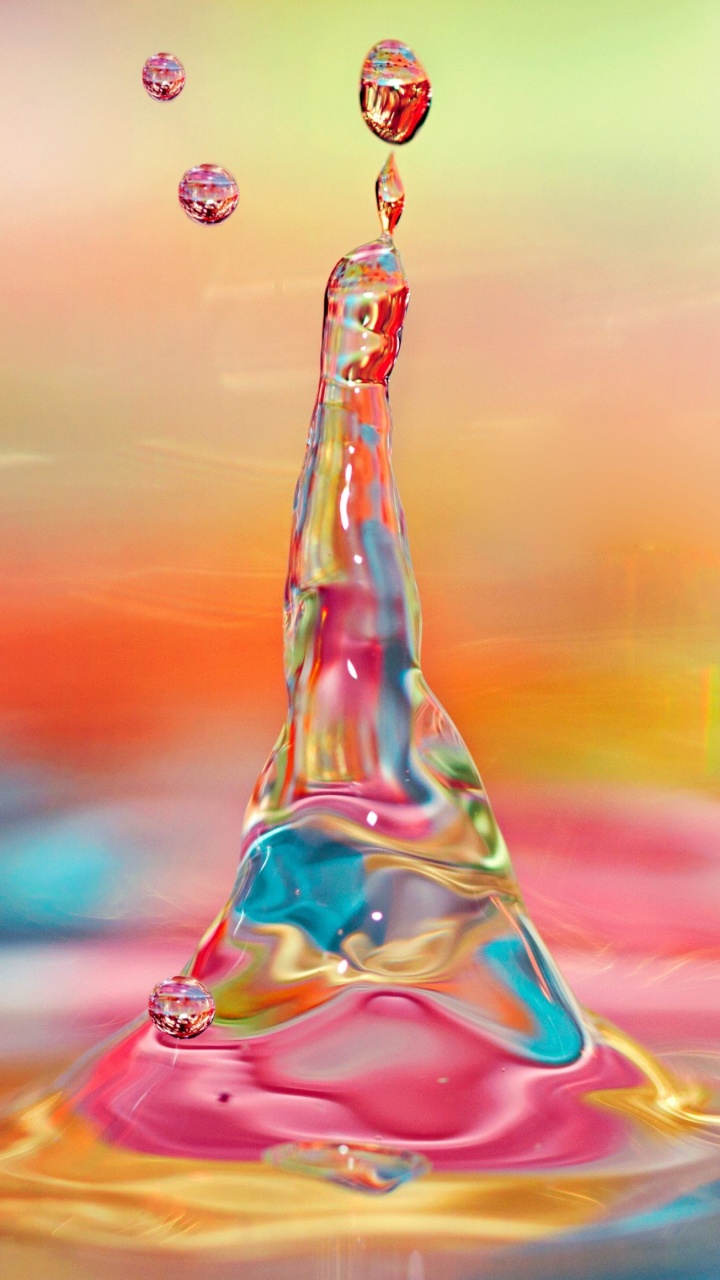 Purple and Pink Water Drop. Wallpaper in 720x1280 Resolution