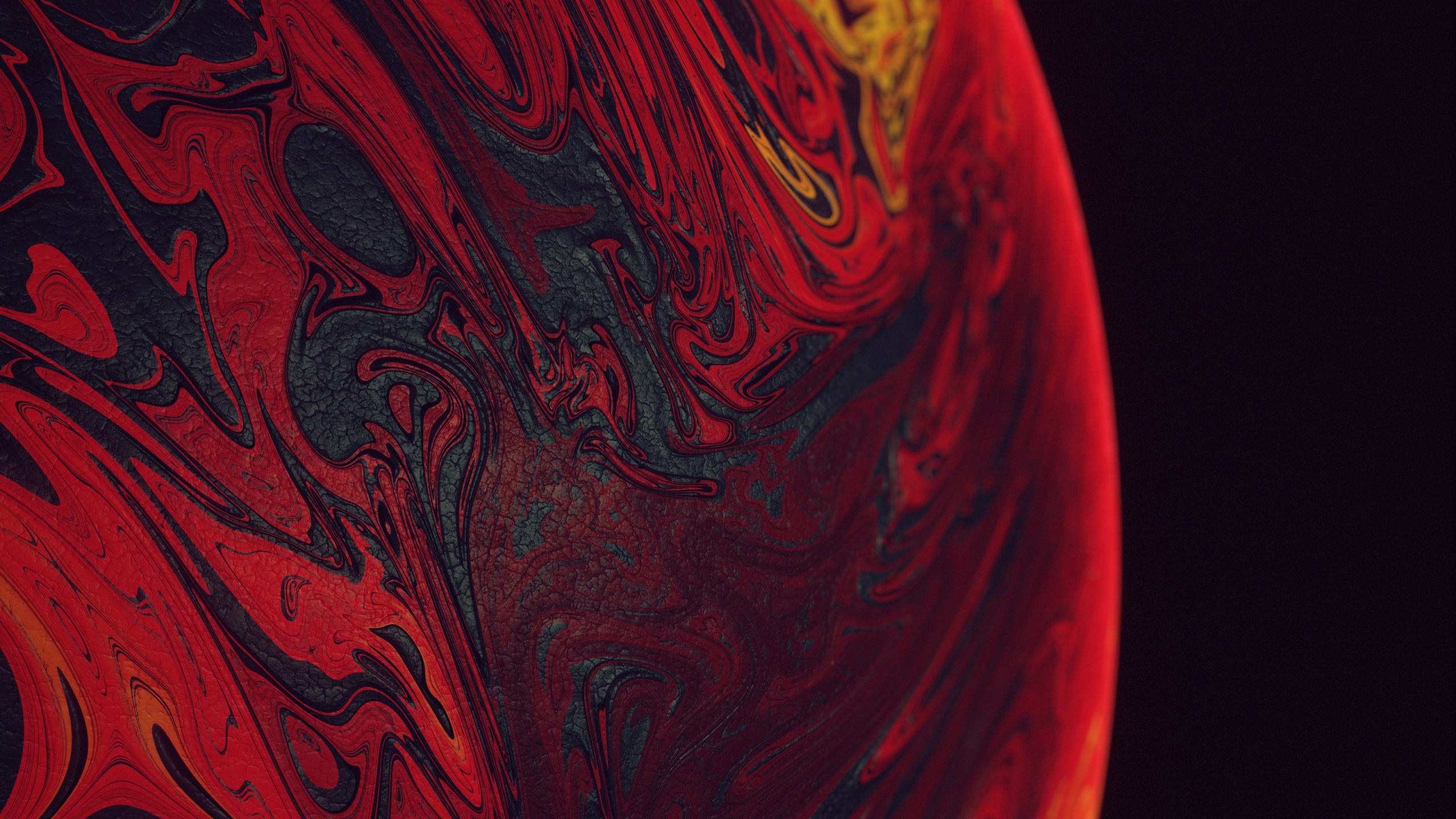 256 GB, Manzana, Arte, Circulo, Ventana. Wallpaper in 2560x1440 Resolution