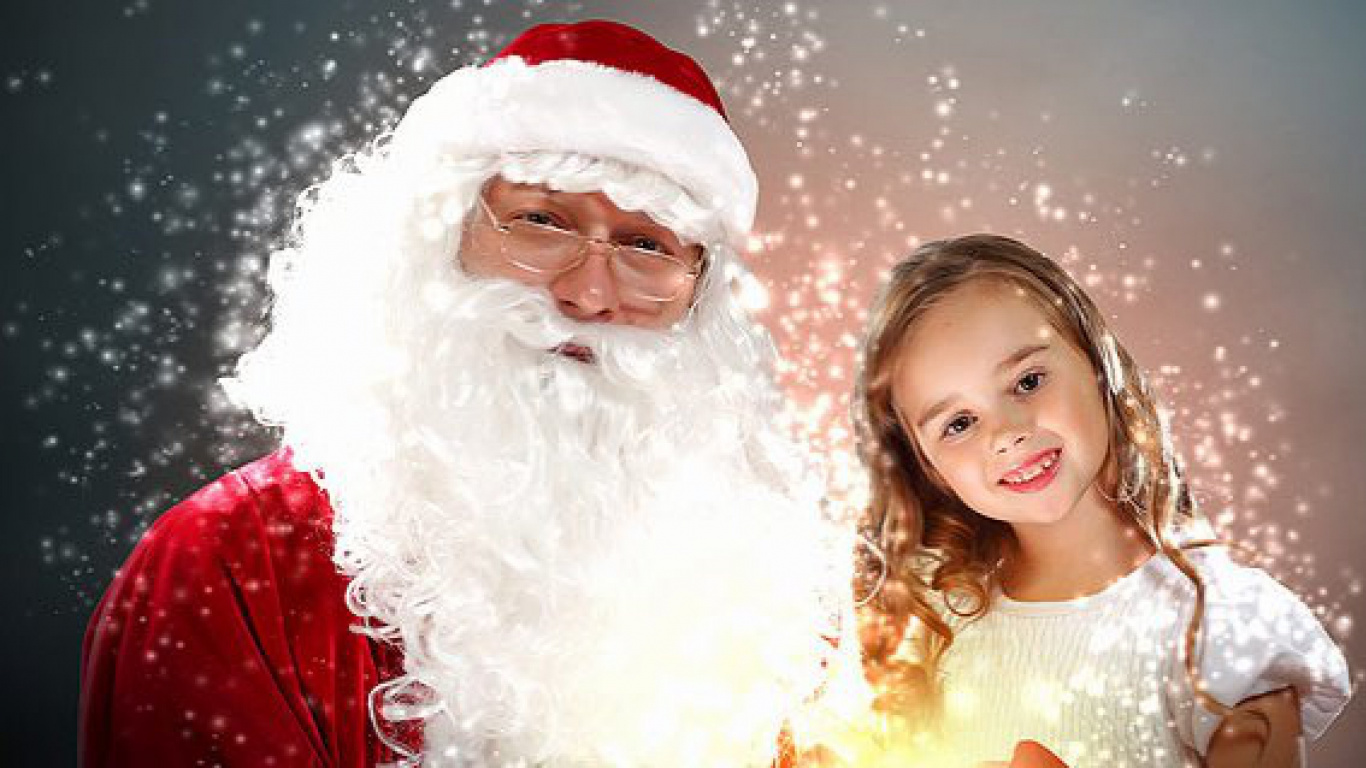 Santa Claus, Christmas Day, Ded Moroz, Christmas, Facial Hair. Wallpaper in 1366x768 Resolution