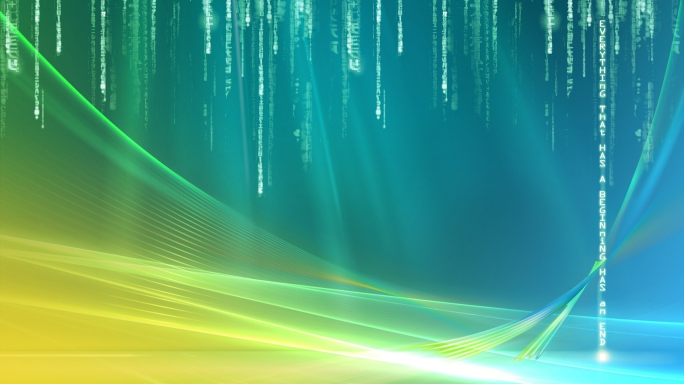 Windows Vista, Microsoft Windows, 绿色的, 水资源 壁纸 1366x768 允许