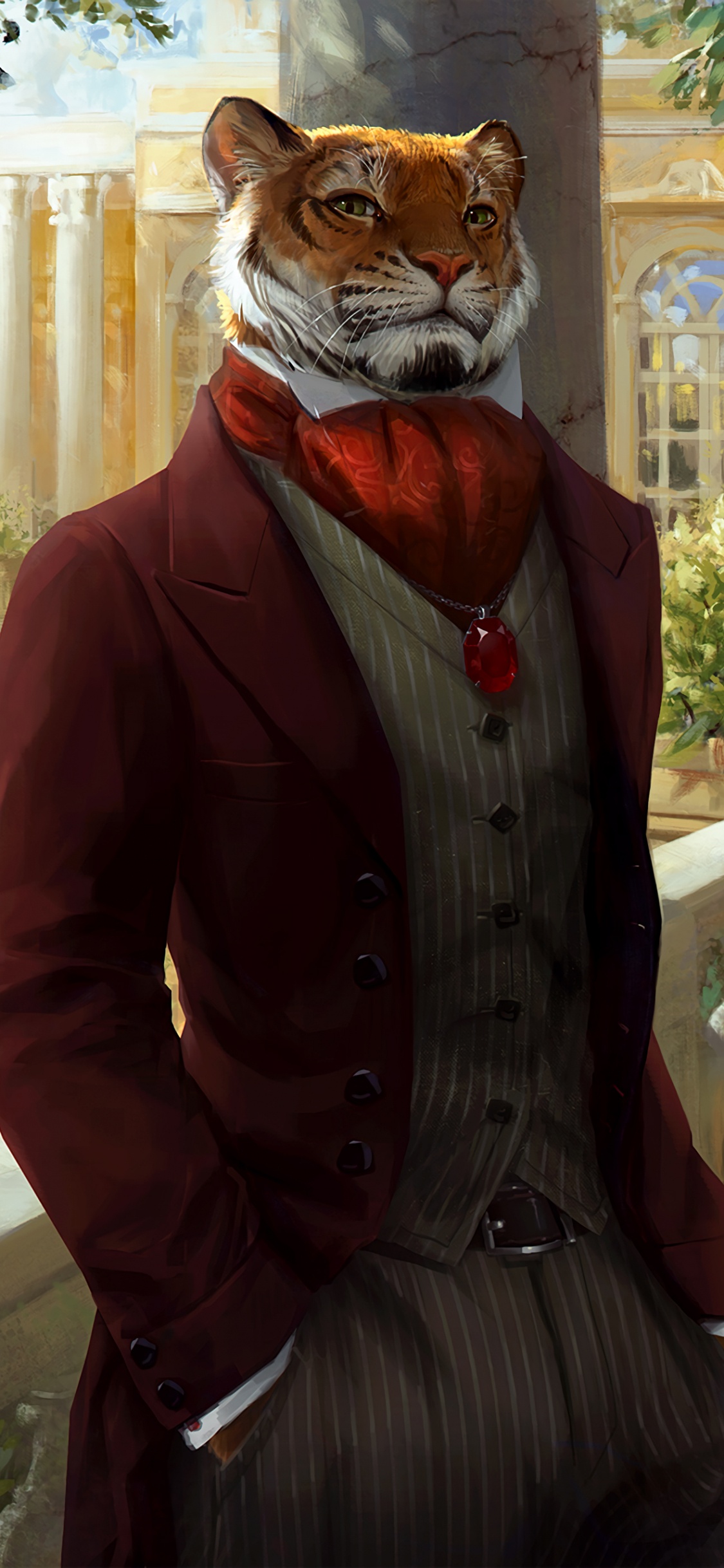 Homme en Veste de Costume Noir Portant Une Écharpe Blanche et Marron. Wallpaper in 1125x2436 Resolution