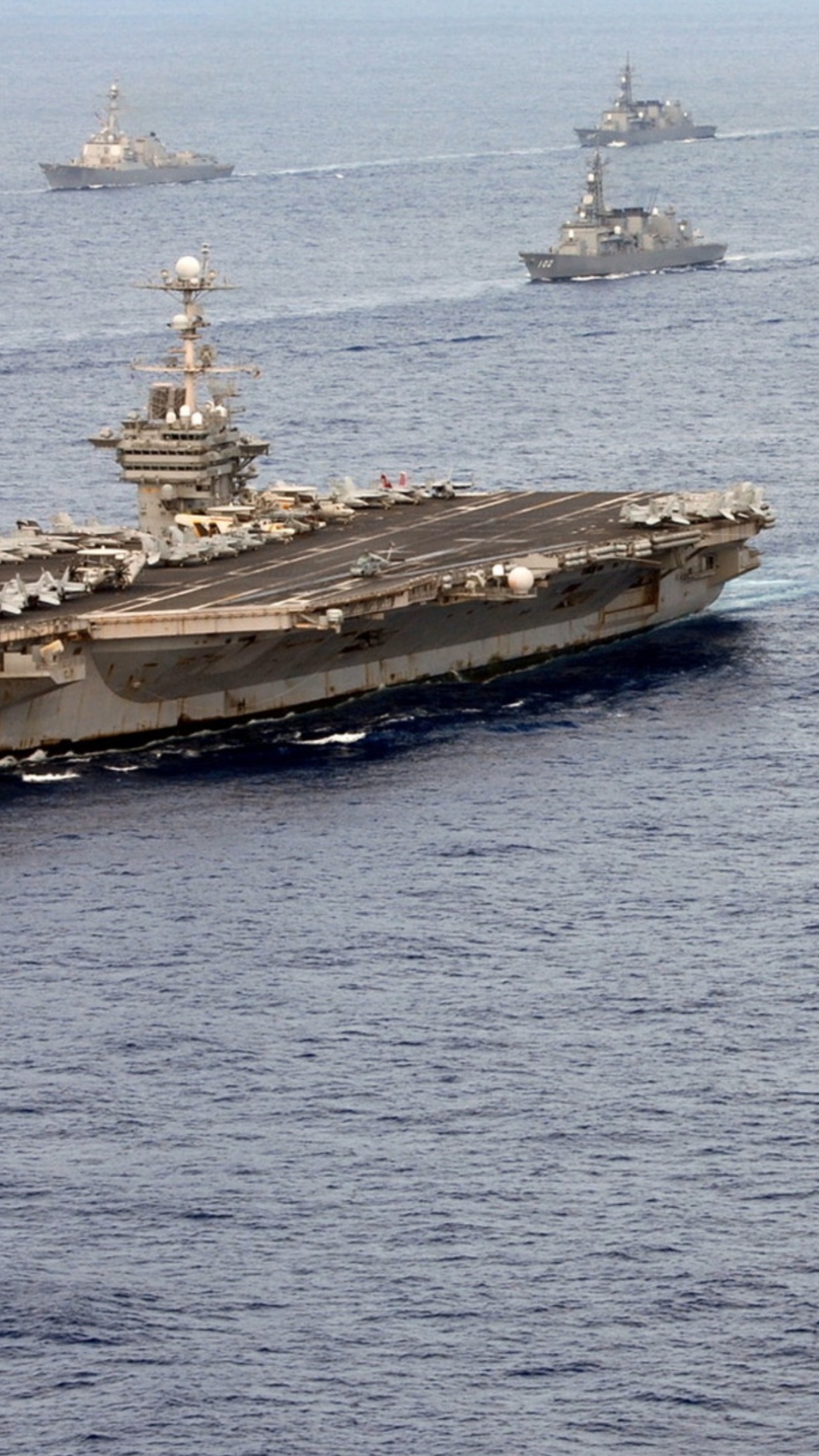 Flota Naval, la Marina de Estados Unidos, Portaaviones, Buque de Guerra de La, Fuerza de Autodefensa Marítima de Japón. Wallpaper in 1080x1920 Resolution