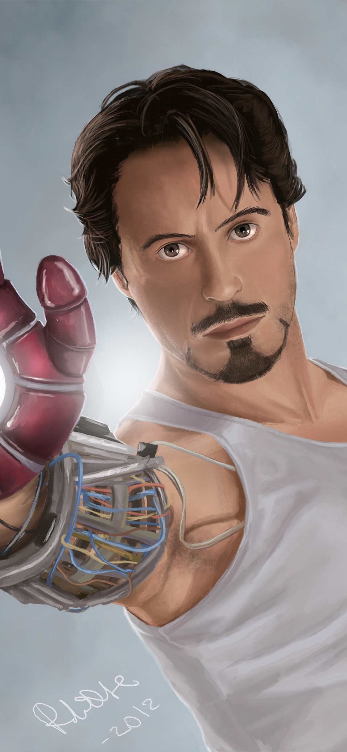 Frau im Weißen Tanktop. Wallpaper in 1125x2436 Resolution