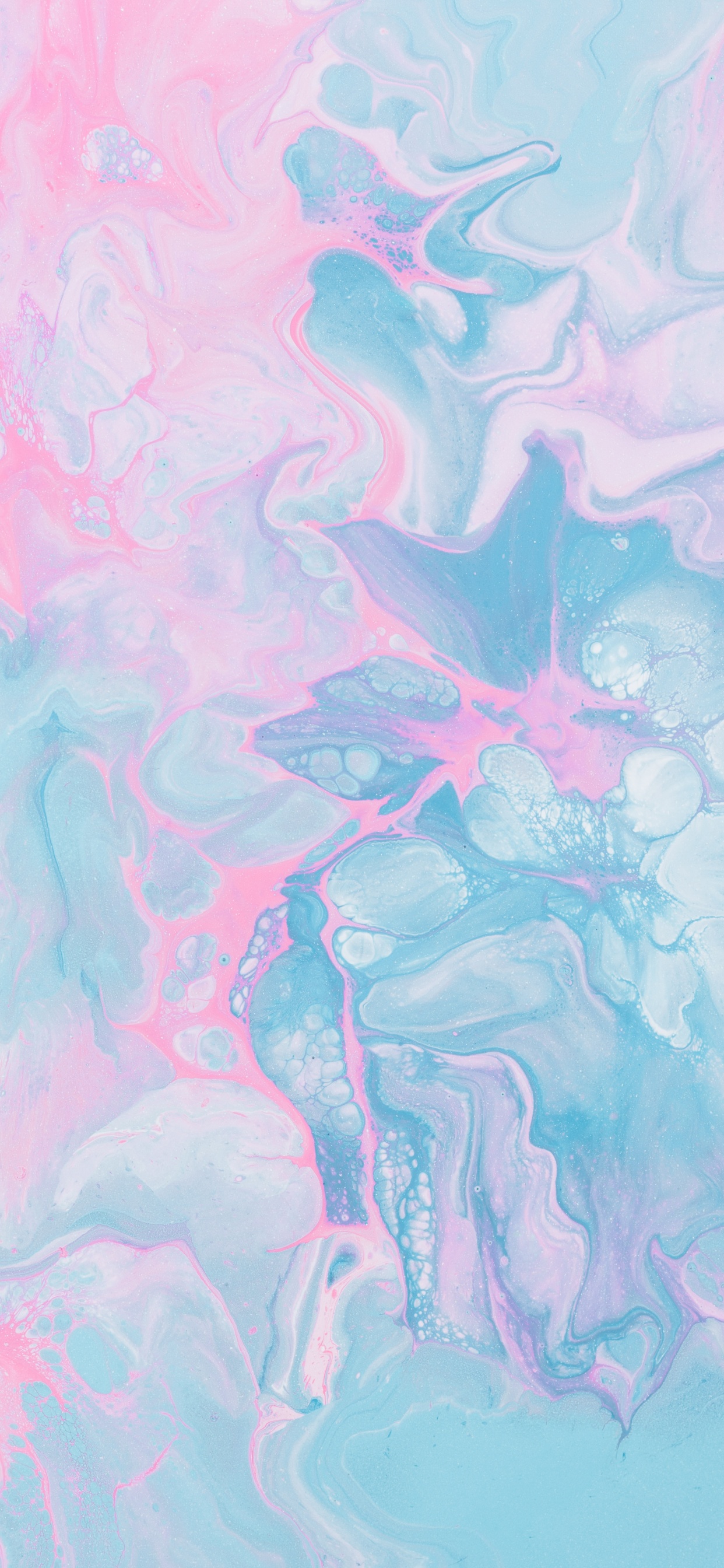 Teal and White Abstract Painting. Wallpaper in 1242x2688 Resolution