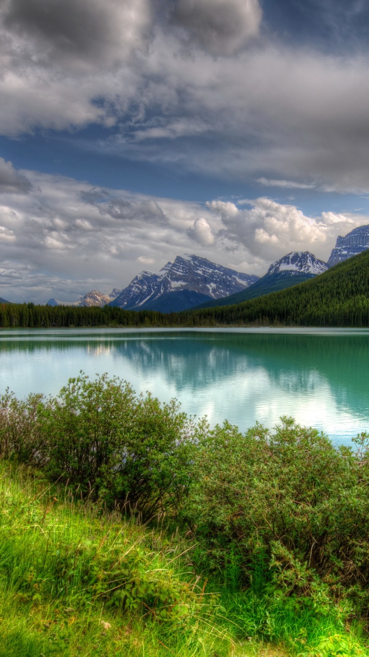 班夫, 性质, 高地, 反射, 荒野 壁纸 720x1280 允许