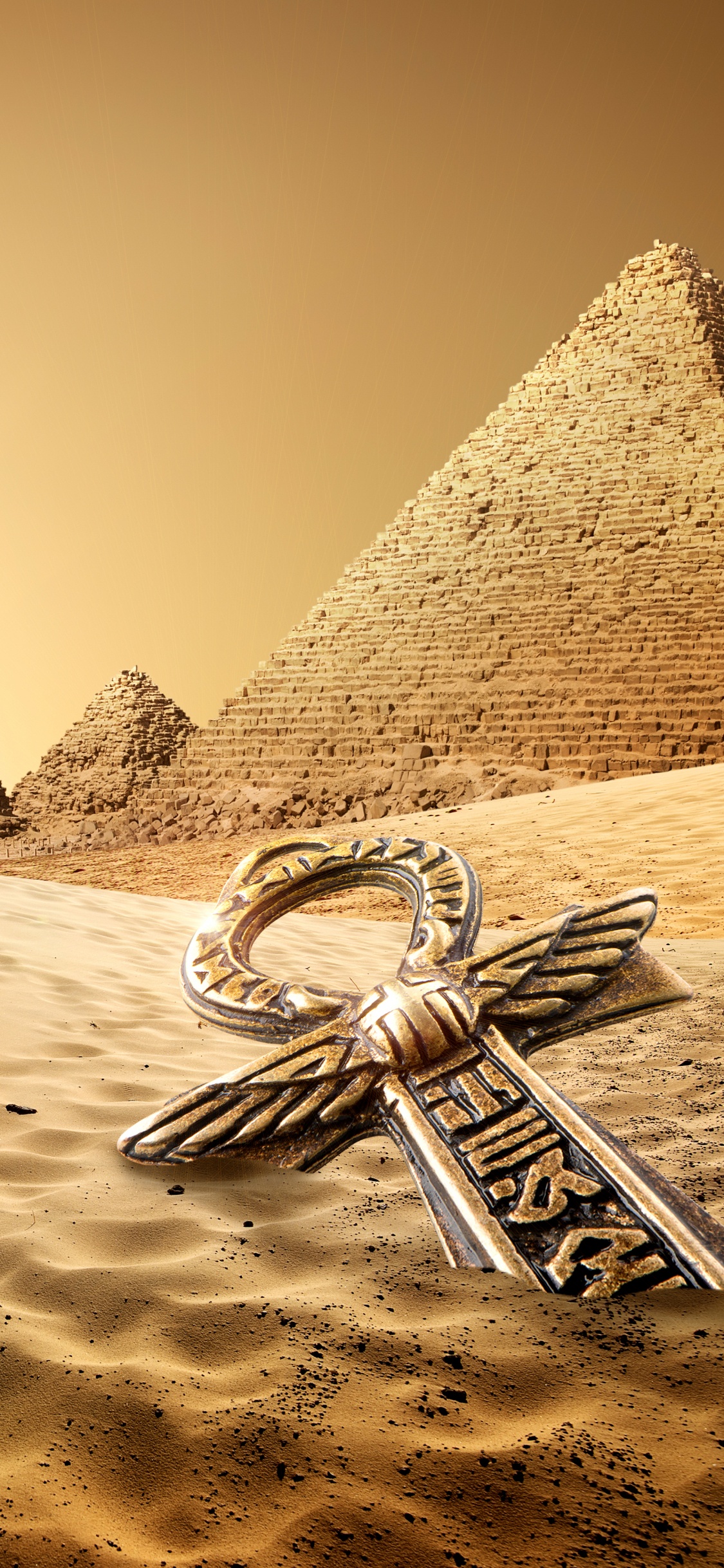 Caballo Marrón Sobre Arena Marrón Durante el Día. Wallpaper in 1125x2436 Resolution