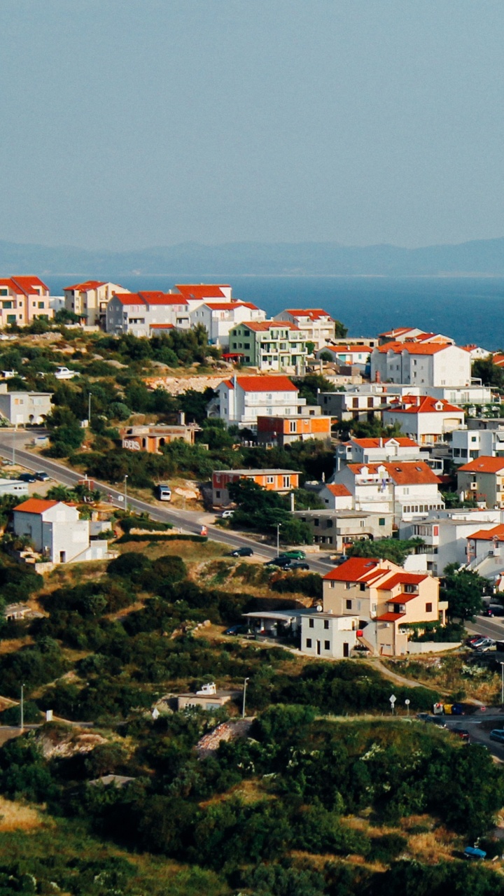 Aerial View of City During Daytime. Wallpaper in 720x1280 Resolution
