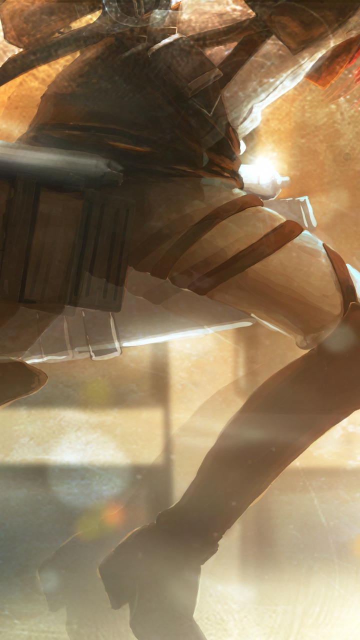 笠阿克曼, Eren Yeager, Levi, 阿明Arlert, 攻击的巨人 壁纸 720x1280 允许