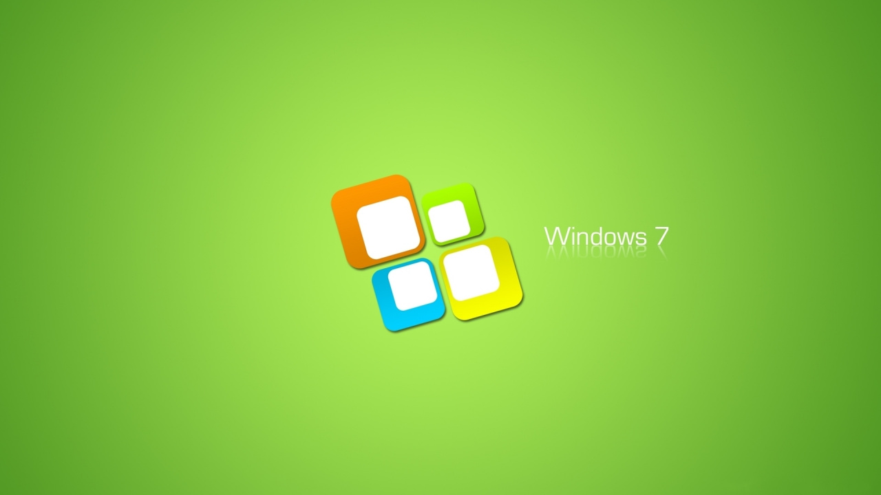 Smartphone Screen Showing Windows 7. Wallpaper in 1280x720 Resolution