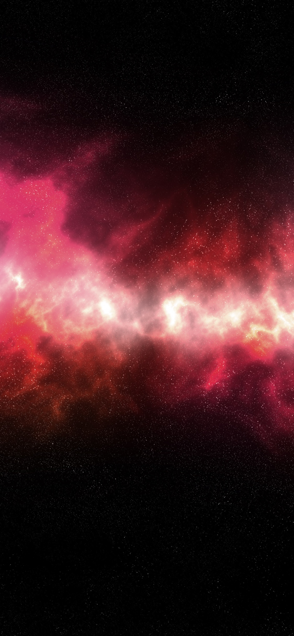 宇宙, 红色的, 粉红色, 光, 紫色的 壁纸 1125x2436 允许