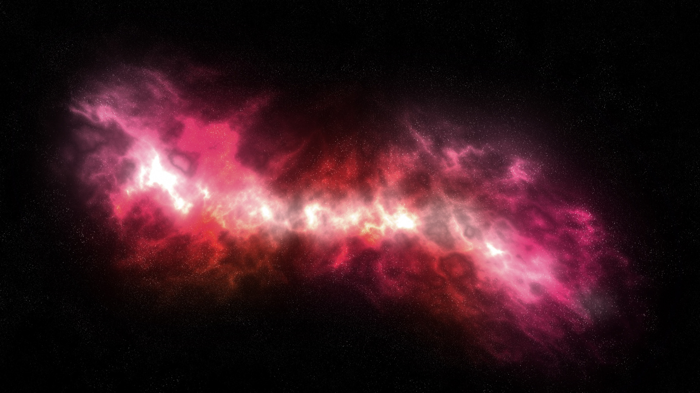 宇宙, 红色的, 粉红色, 光, 紫色的 壁纸 1366x768 允许