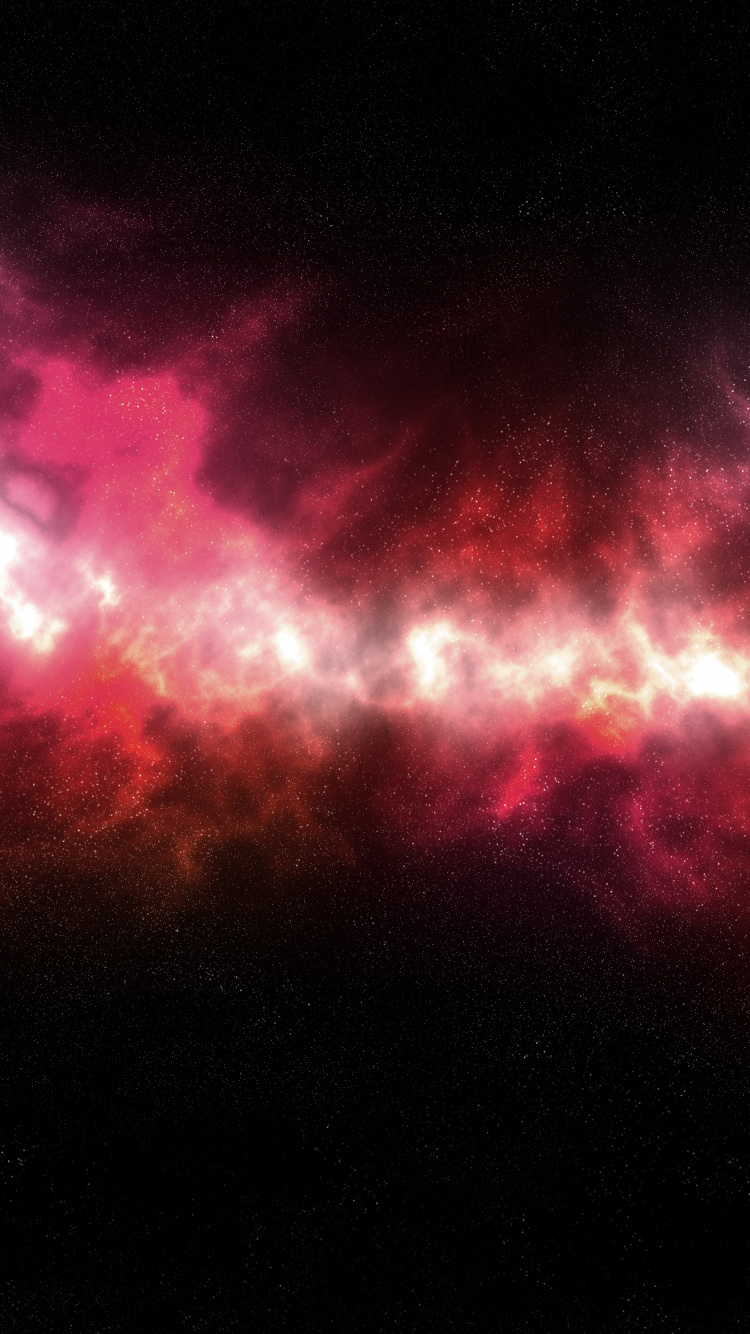 宇宙, 红色的, 粉红色, 光, 紫色的 壁纸 750x1334 允许