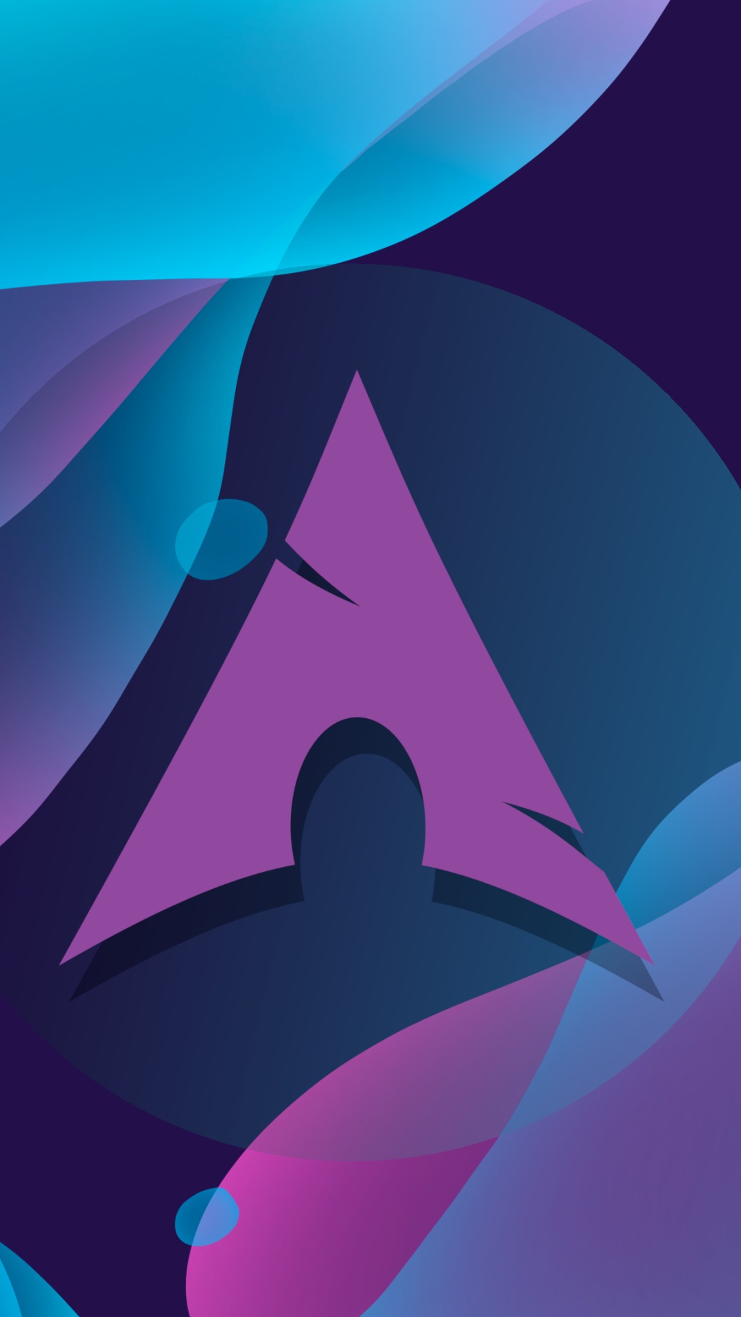 Blütenblatt, Tablet, Farbigkeit, Purpur, Azure. Wallpaper in 1080x1920 Resolution