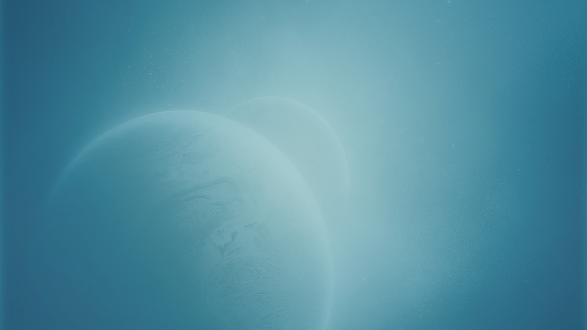 Illustration de la Lune Bleue et Blanche. Wallpaper in 1920x1080 Resolution