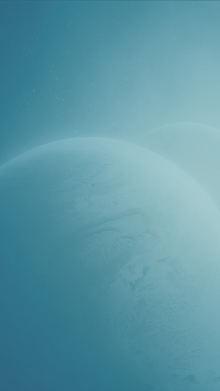 Illustration de la Lune Bleue et Blanche. Wallpaper in 720x1280 Resolution