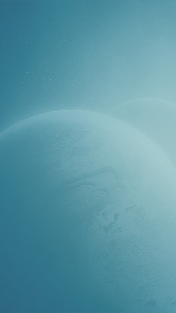 Illustration de la Lune Bleue et Blanche. Wallpaper in 750x1334 Resolution