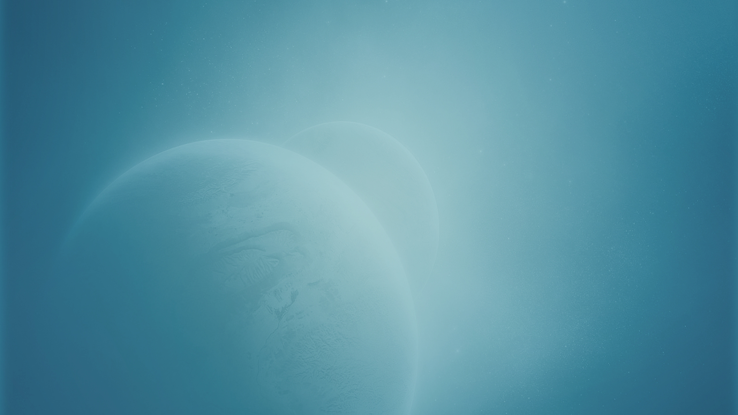 Blaue Und Weiße Mondillustration. Wallpaper in 2560x1440 Resolution