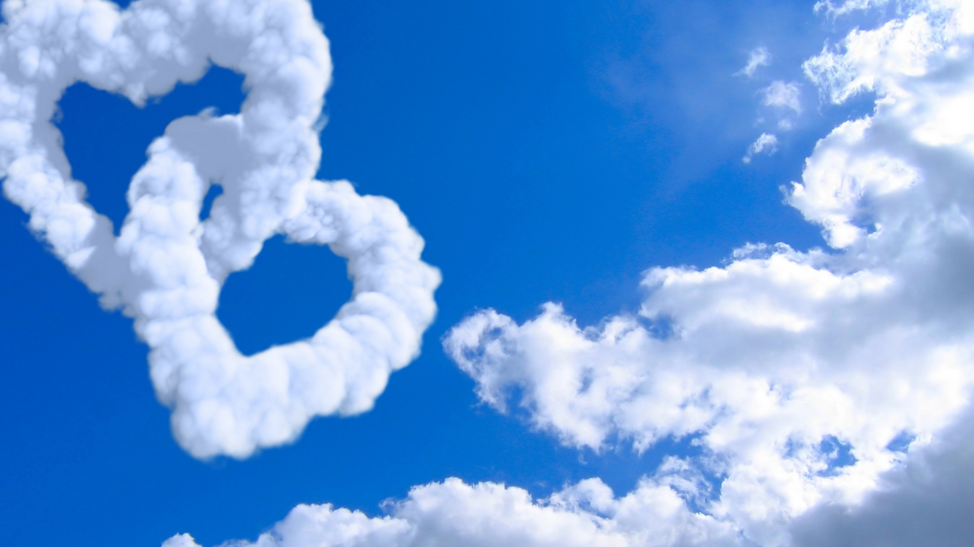 积云, 气氛, 爱情, 空中旅行, 亲密关系 壁纸 1920x1080 允许