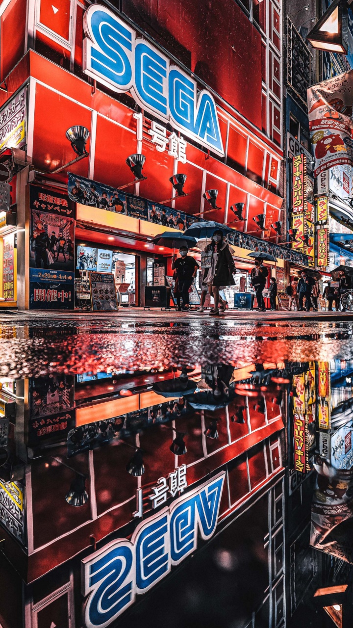 零售业, 动画片, 宅男, 电子标牌, 城市 壁纸 720x1280 允许