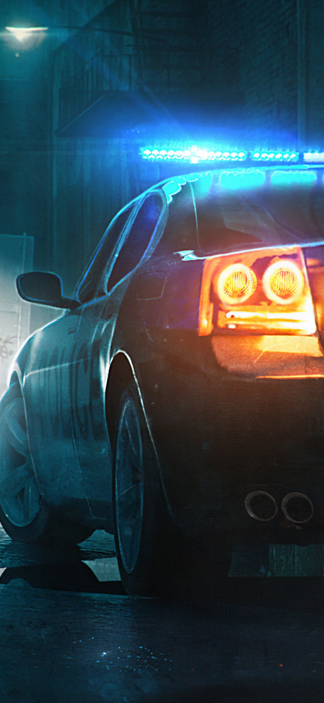 Police Car, Cars, Tire, Wheel, Automotive Lighting. Wallpaper in 1125x2436 Resolution