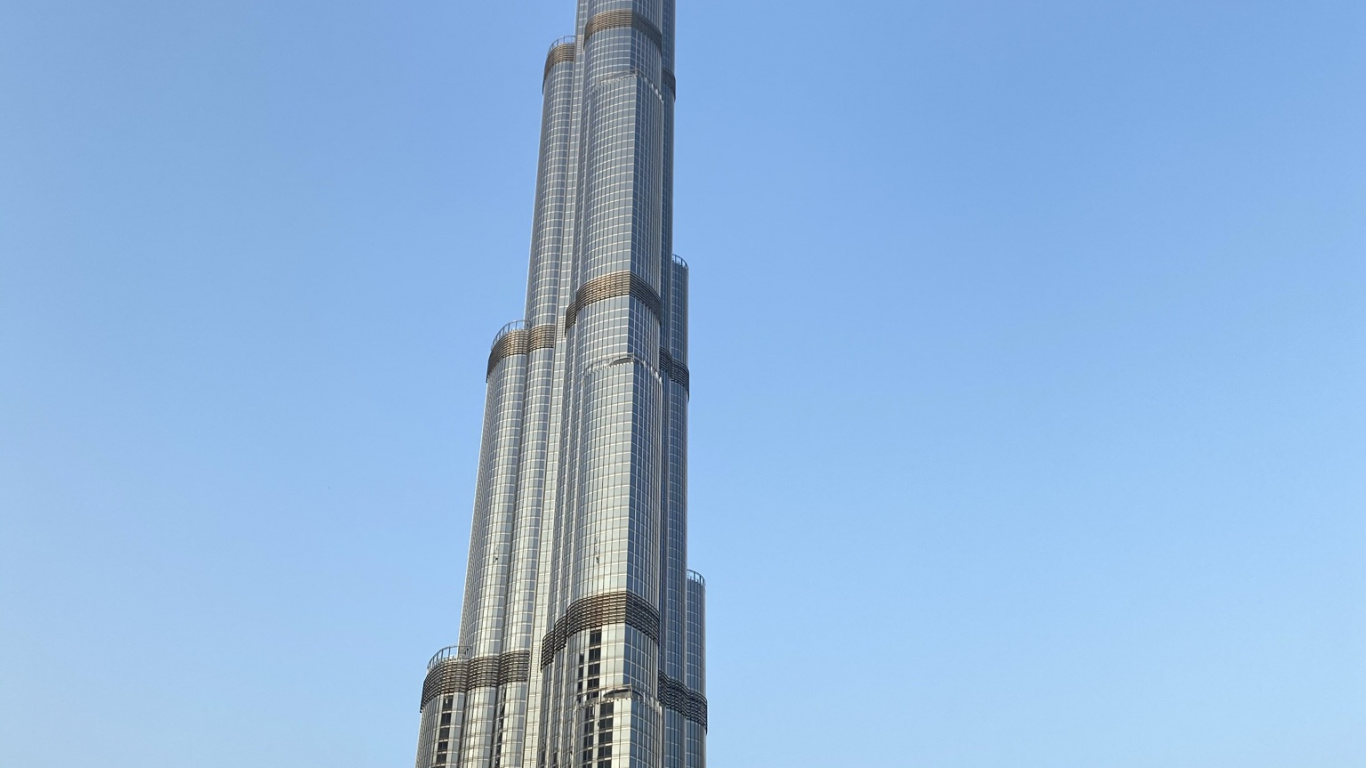 Dubaï, Burj Khalifa, Gratte-ciel, National Historic Landmark, Tour de Bloc. Wallpaper in 1366x768 Resolution