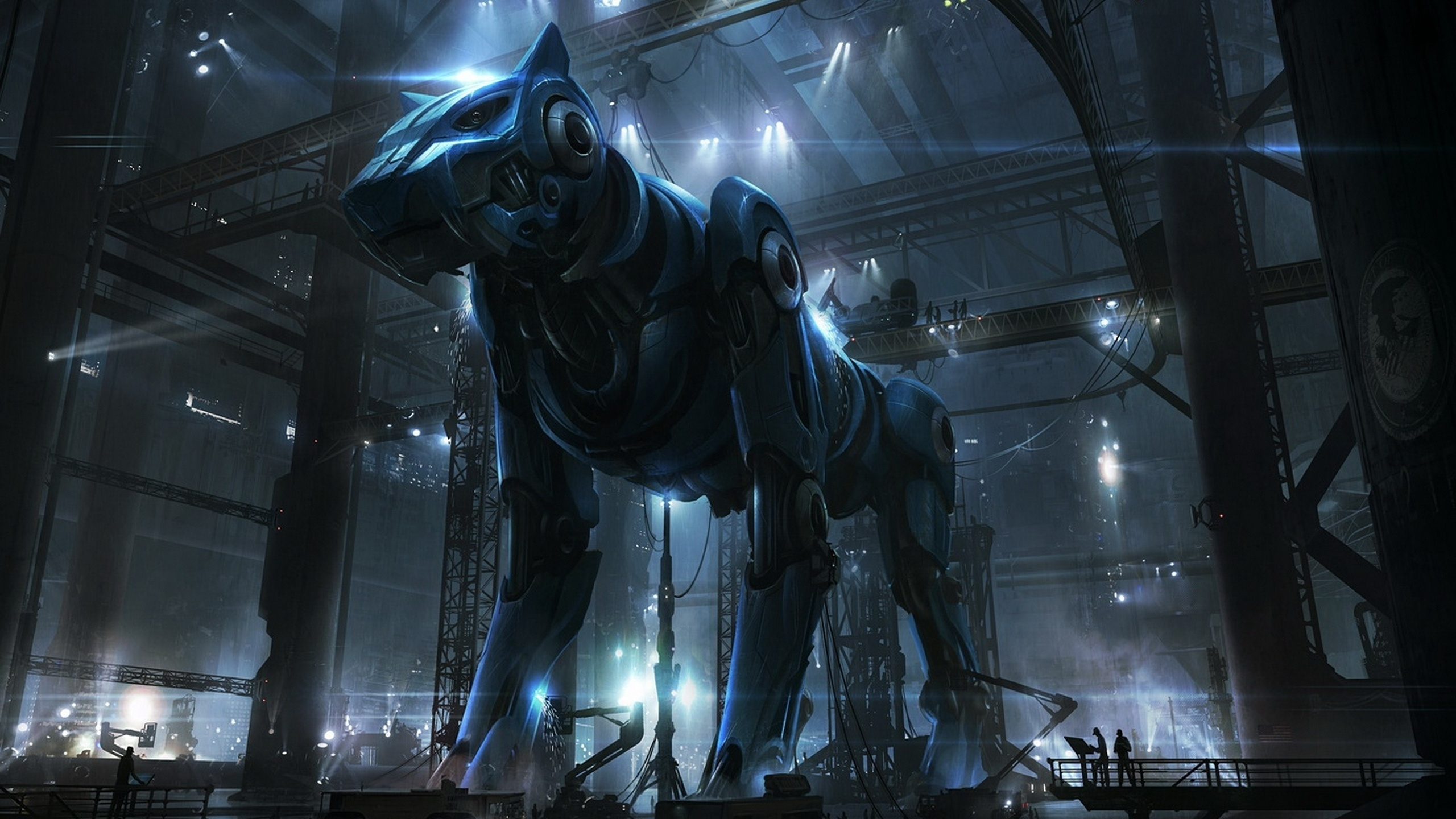 Cyborg, Spezialeffekt, cg Artwork, Roboter, Fiktiver Charakter. Wallpaper in 2560x1440 Resolution