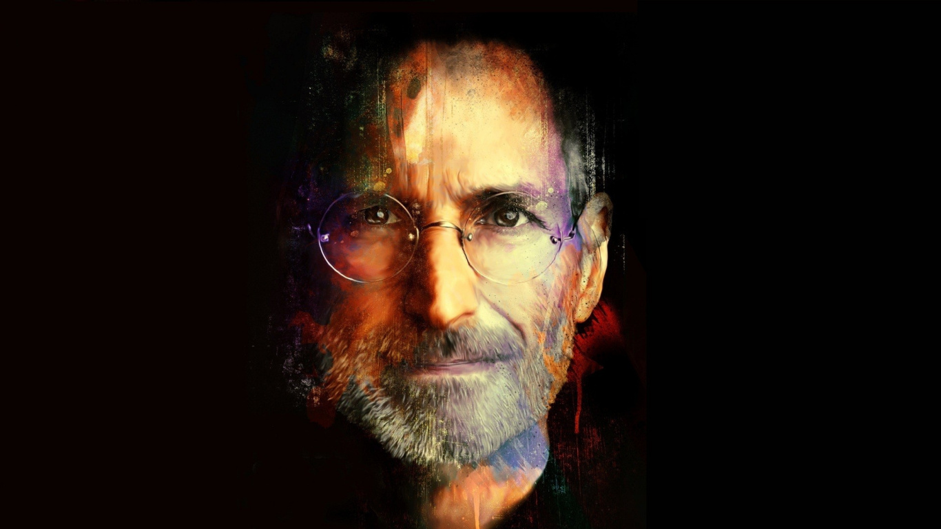 Steve Jobs, Les Poils du Visage, Portrait, Barbe, L'homme. Wallpaper in 1366x768 Resolution