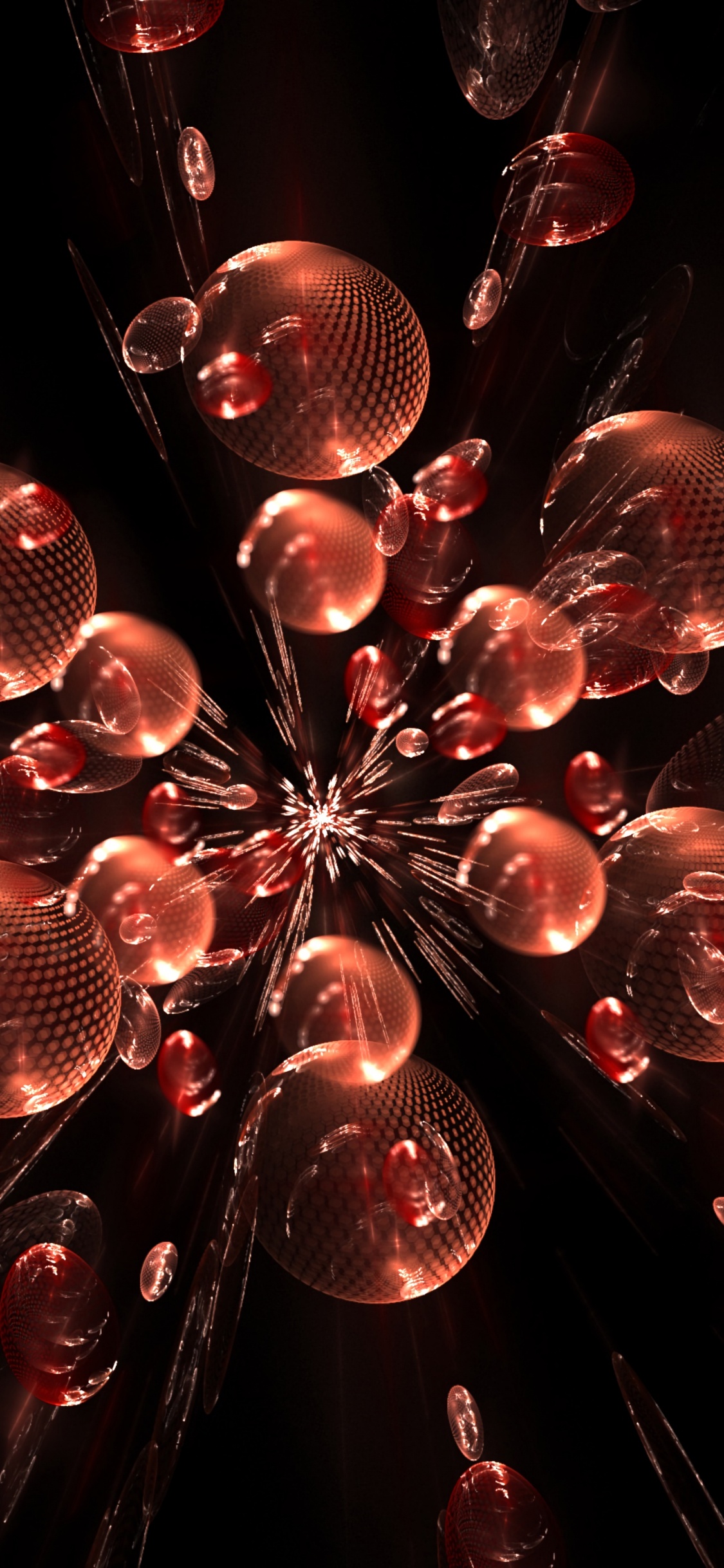 Red and White Light Decor. Wallpaper in 1125x2436 Resolution