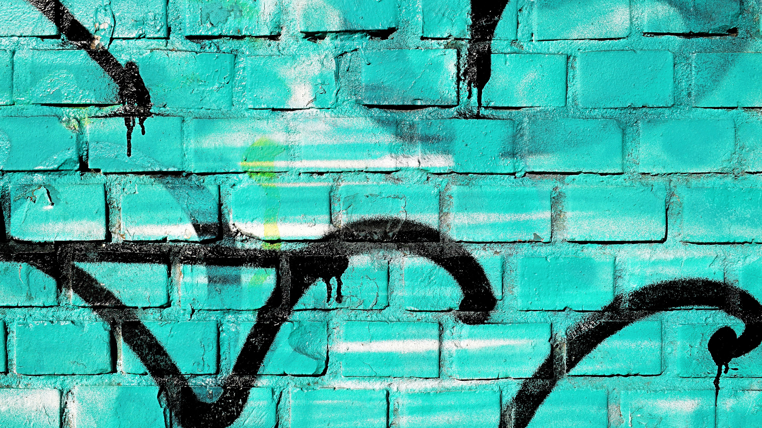 Red and White Brick Wall. Wallpaper in 2560x1440 Resolution