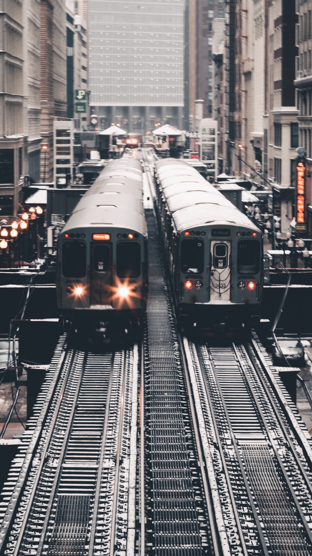 Train on Rail Road Near Building During Daytime. Wallpaper in 1080x1920 Resolution