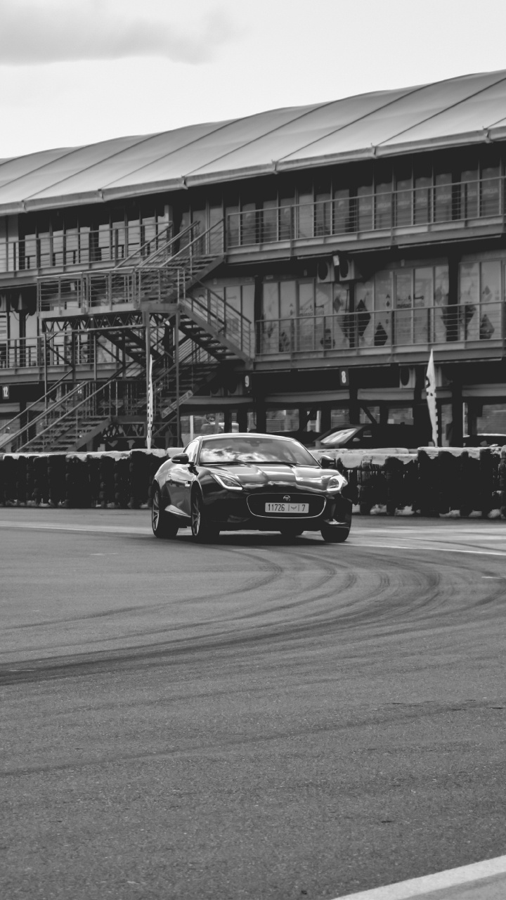 Grayscale Photo of Cars on Road. Wallpaper in 720x1280 Resolution