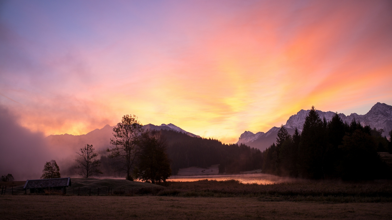 Nature, Atmosphère, Paysage Naturel, Afterglow, Highland. Wallpaper in 1280x720 Resolution