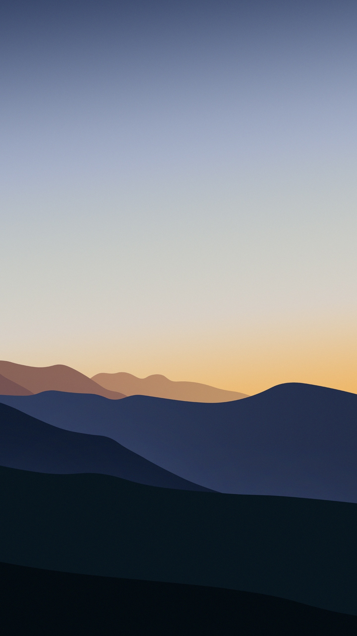 气氛, 余辉, 自然景观, 斜坡, 日落 壁纸 1440x2560 允许