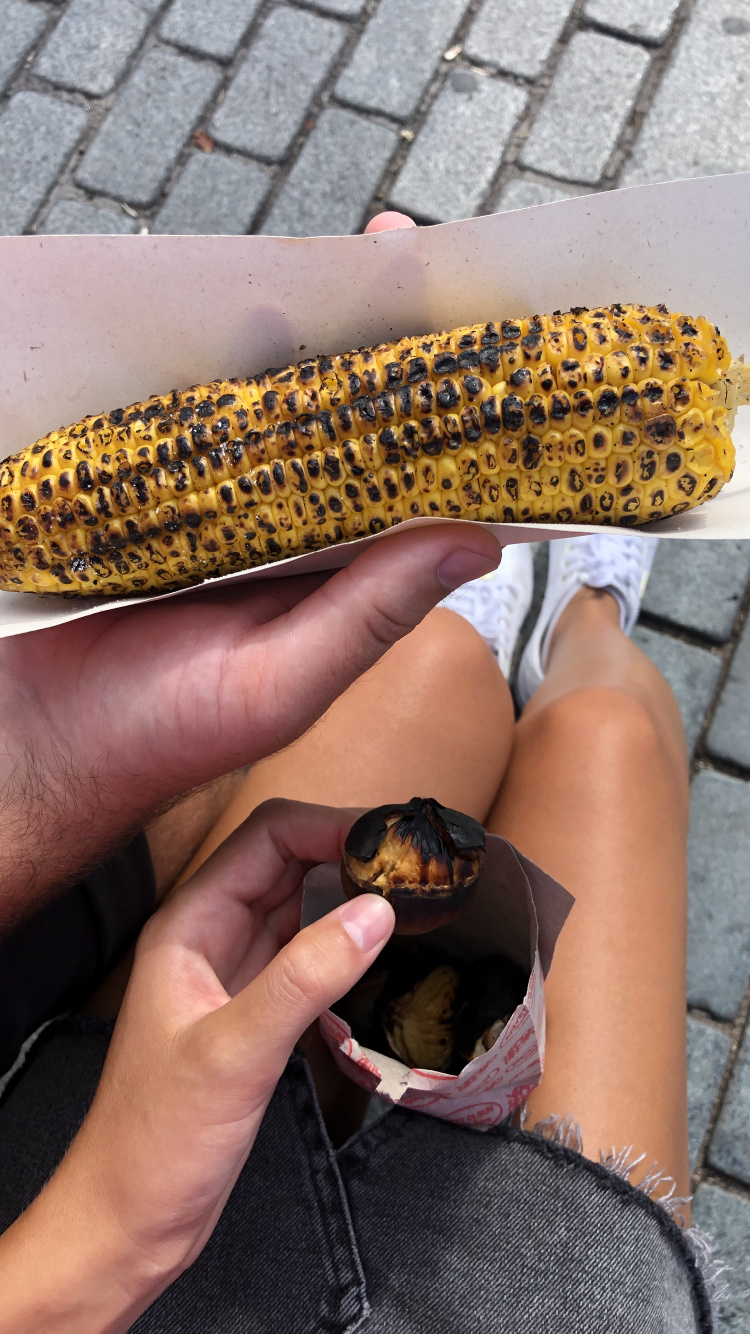 Banana, Finger, Yellow, Corn Kernels, Nail. Wallpaper in 750x1334 Resolution