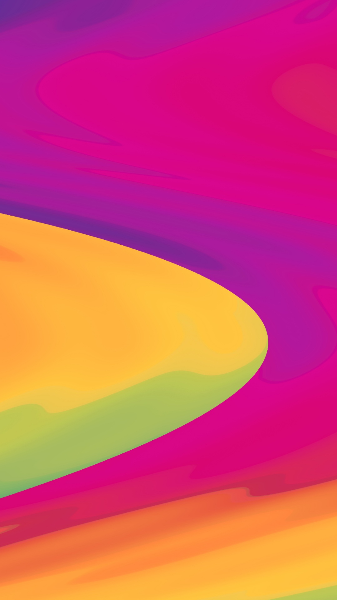 Peinture Abstraite Violet Orange et Jaune. Wallpaper in 1080x1920 Resolution