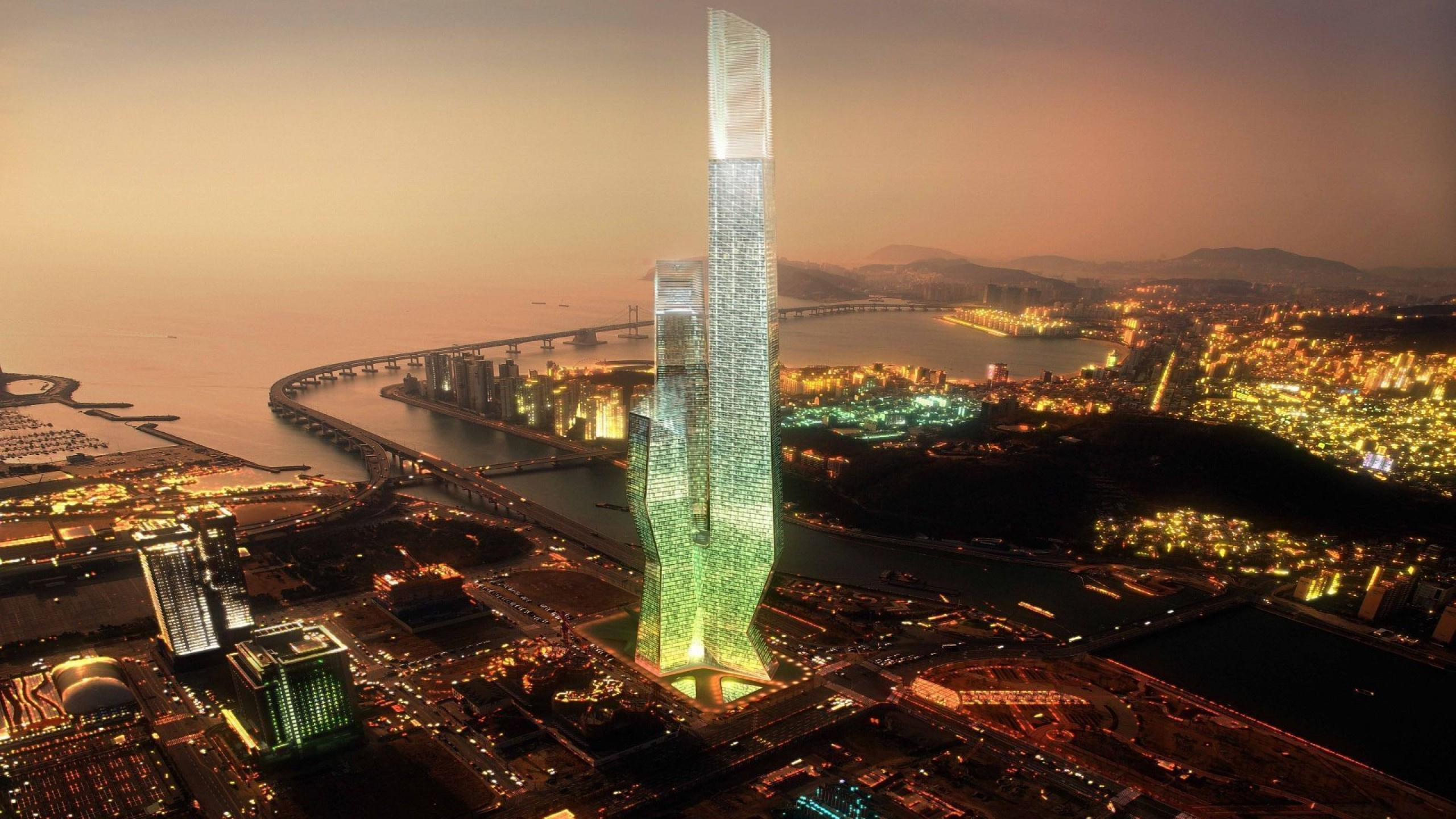 首尔, 城市景观, 里程碑, 城市, 大都会 壁纸 2560x1440 允许