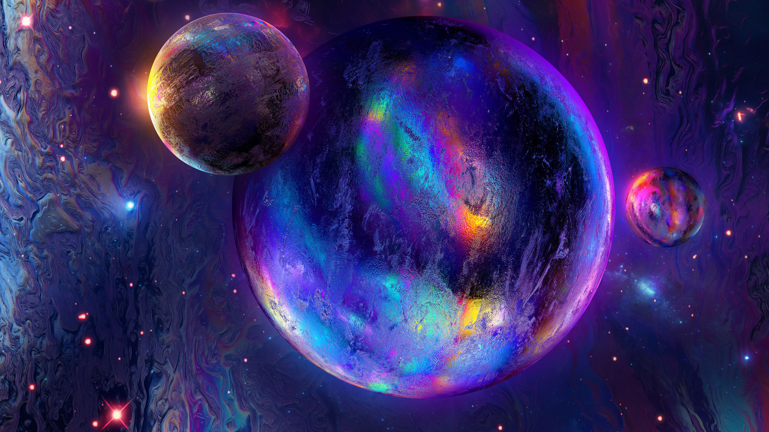 Universo, Tierra, Ambiente, Luz, Azul. Wallpaper in 2560x1440 Resolution