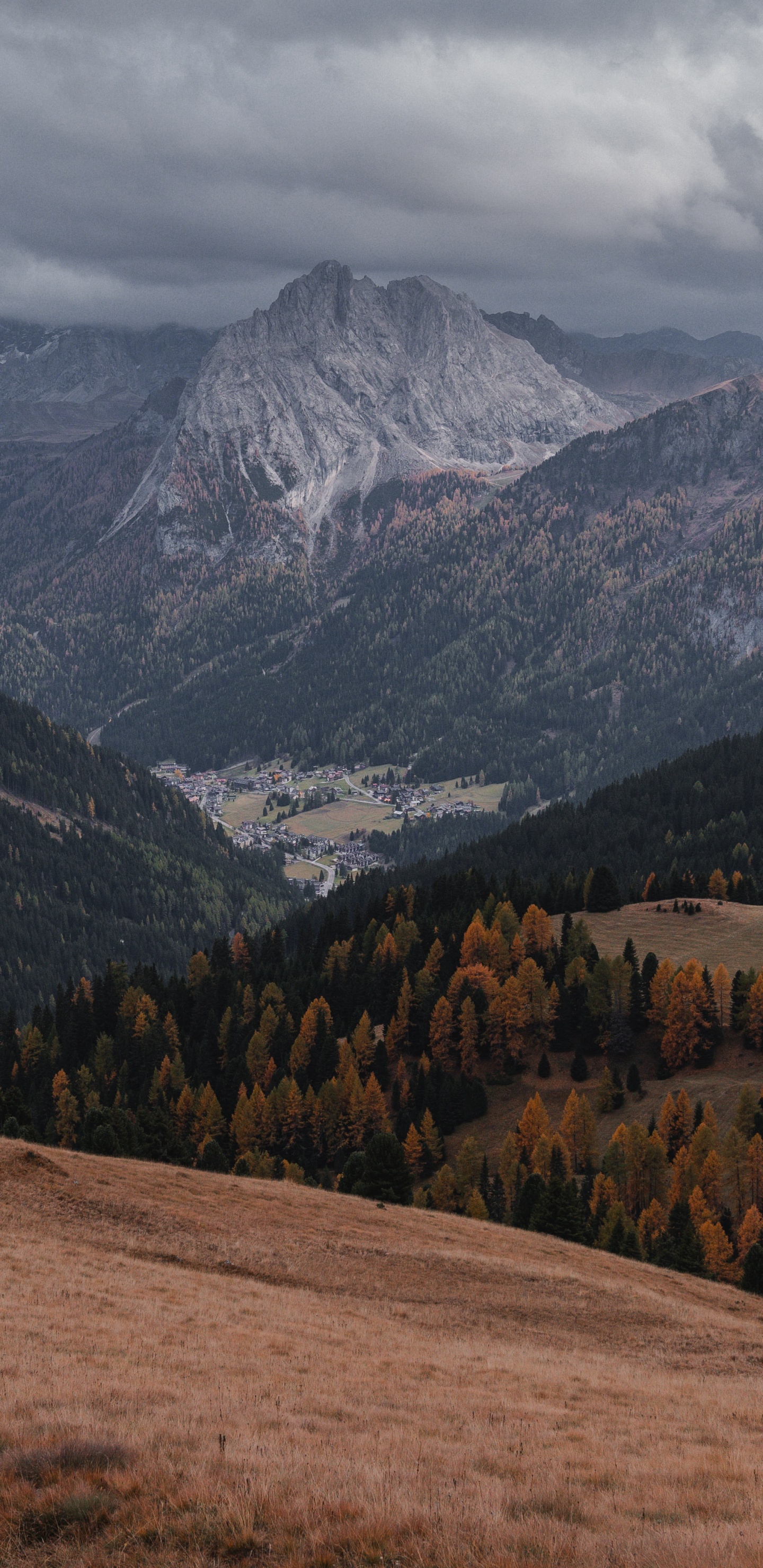 Bergkette, Tal, Himmel, Hochland, Gebirgspass. Wallpaper in 1440x2960 Resolution