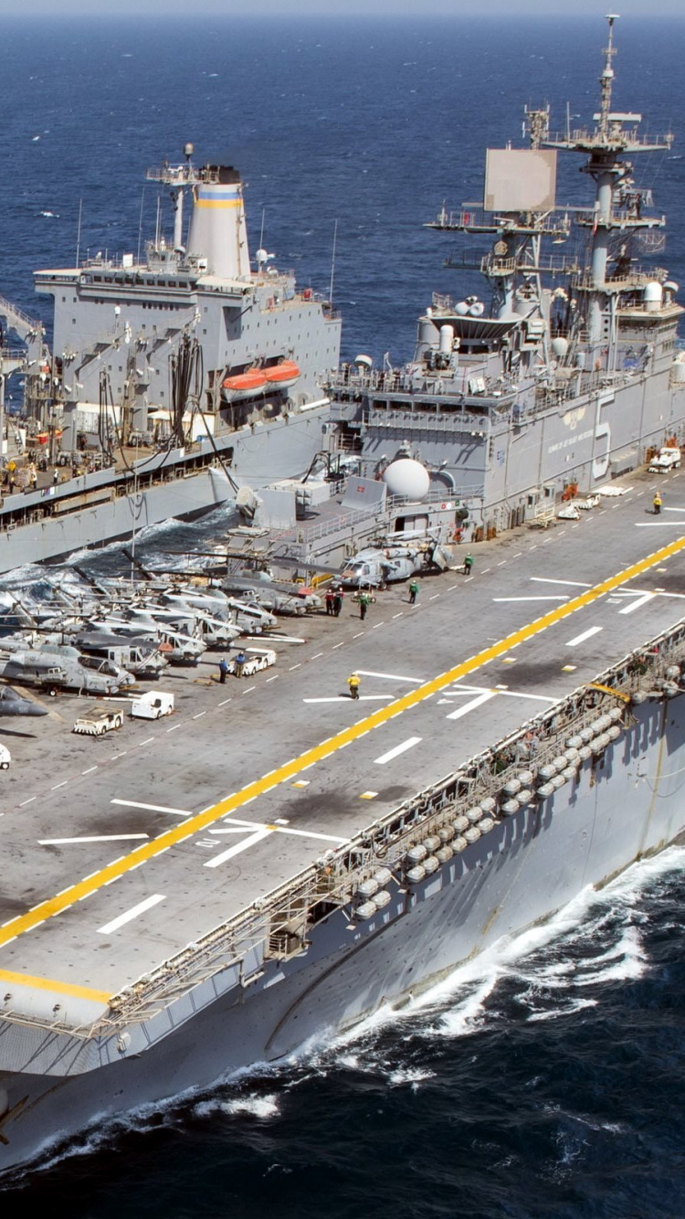 美国海军, 两栖攻击舰, 航空母舰, 海军, 海军的船 壁纸 750x1334 允许
