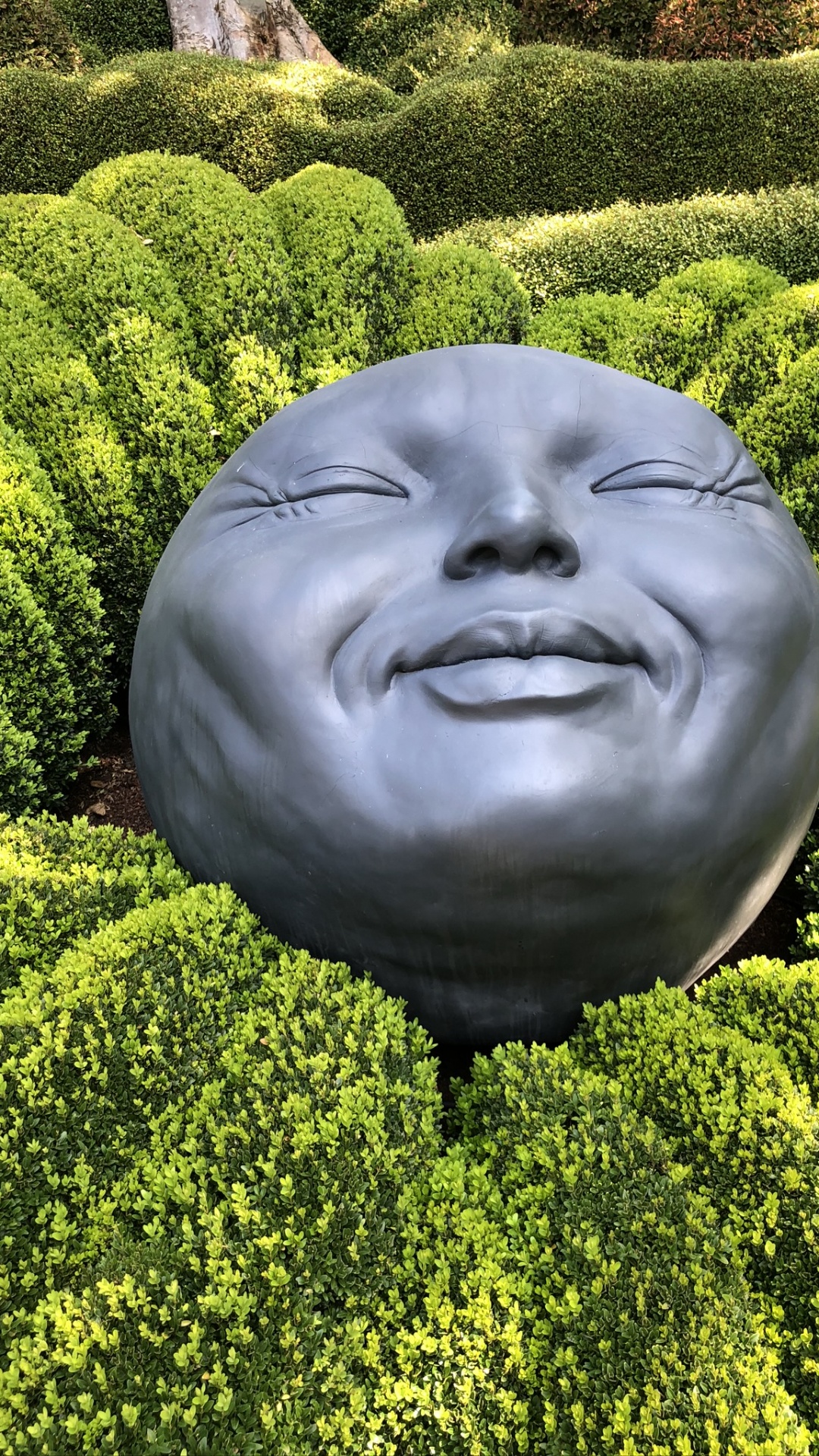 草, 雕像, 花园, 石雕刻, 植被 壁纸 1080x1920 允许