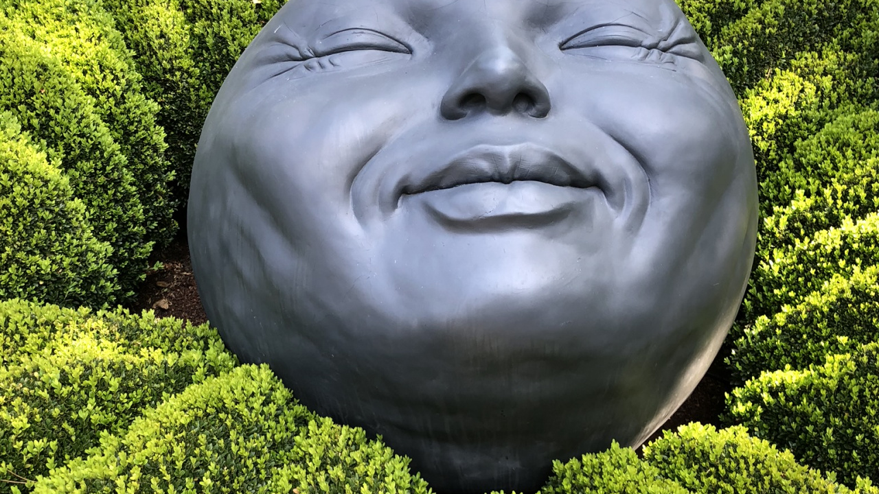 草, 雕像, 花园, 石雕刻, 植被 壁纸 1280x720 允许