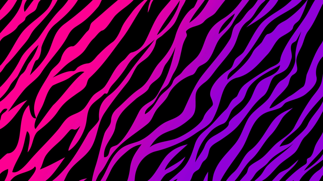 Schwarzes Und Rotes Zebramuster. Wallpaper in 1280x720 Resolution