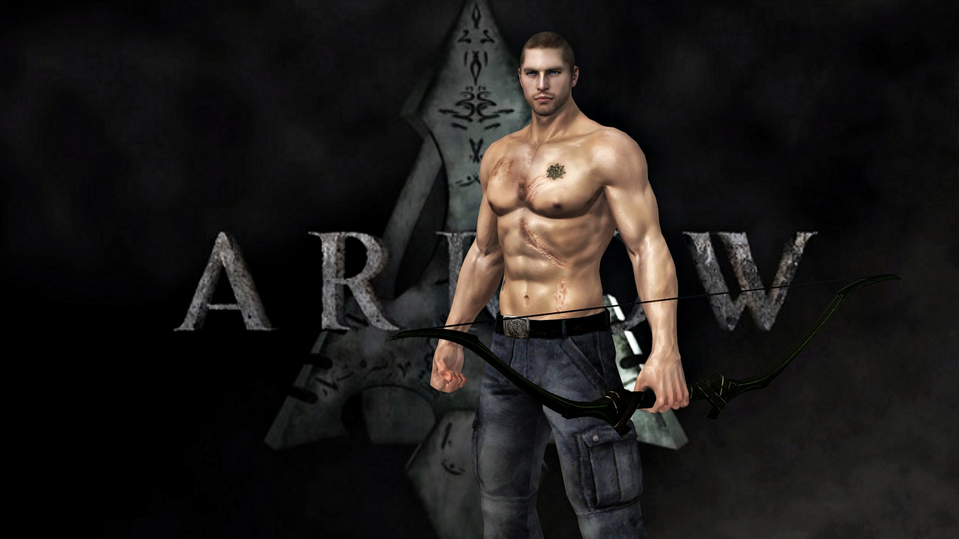 Oliver Queen, Black Canary, Pfeil, Muskel, Action-Figur. Wallpaper in 1366x768 Resolution